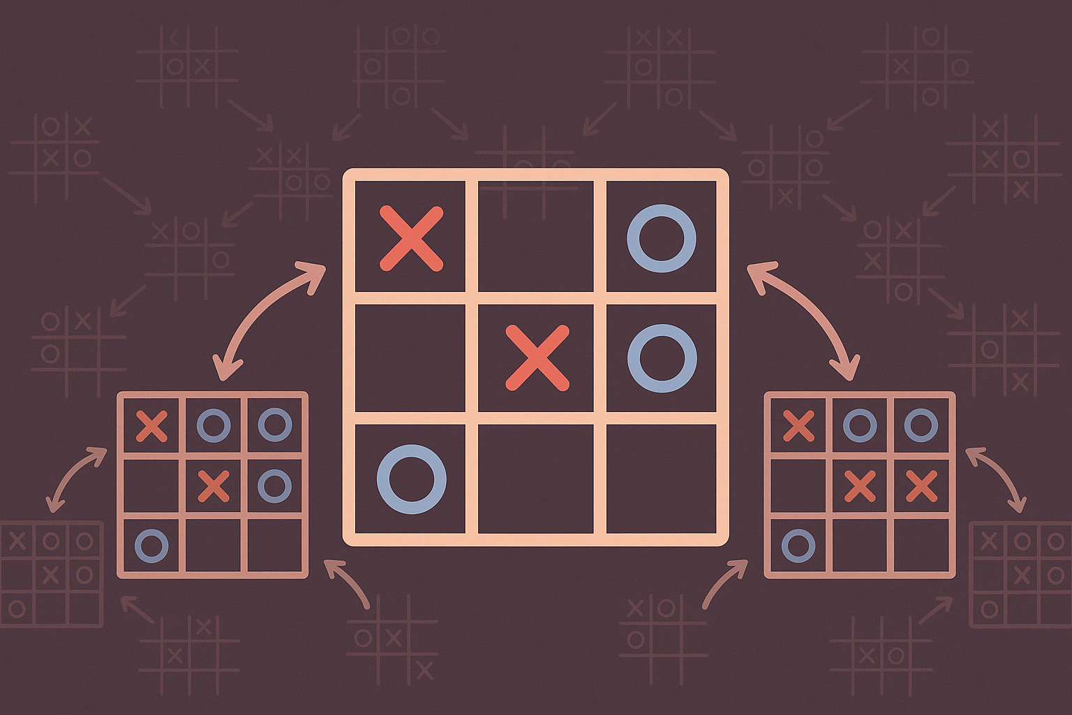 Console preview of Tic Tac Toe game